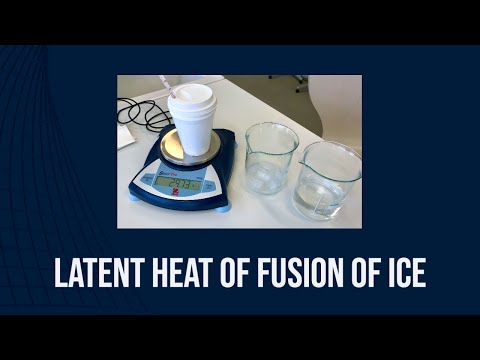 Latent heat of fusion of ice