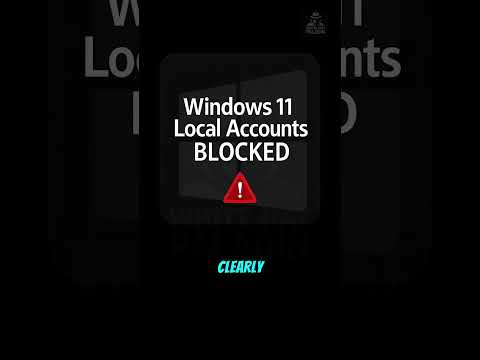 Title  Microsoft Just BLOCKED Local Accounts on Windows 11: What You Need to Know