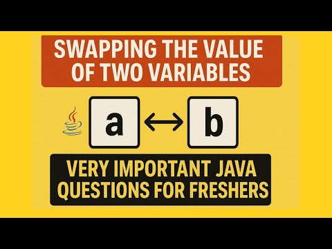 Swapping Two Variables in Java ✨ | Must-Know Interview Question for Freshers 💡