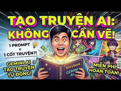 Hướng Dẫn Tạo Sách Truyện Tranh Với Google Gemini  AI | Storybook Prompt Tutorial