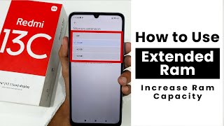 Use Extend RAM In Redmi 13C | Increase RAM capacity In Redmi 13C