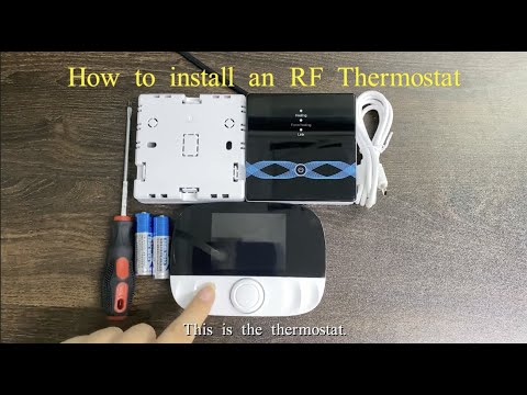 How to install an RF wireless thermostat. -17