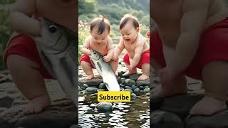 Do bacche talab ke kinare machhali pakad rahe hain#trending #youtube #sorts