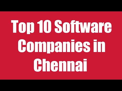 Top 10 IT/Software Companies in Chennai  January 2024 | chennaisoftwarecompanies.com