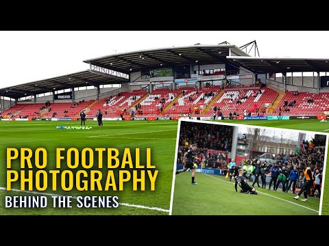 Pro Football Photography at pitch side!