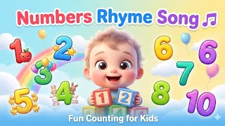  1234 Song | Learn Numbers for Kids | Count to 10 | Fun Educational Counting Song for Toddlers