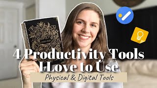 PRODUCTIVITY TOOLS I LOVE TO USE  | Physical + Digital Tools, Cost Effective + Free