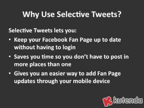 Facebook Fan Page Tip: Post to Fan Page with Twitter