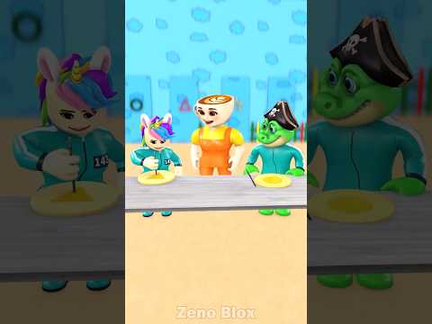 Funny Chaos in Squid Game with Kiki & Friends! 😂#zenoblox #roblox #cappuccino
