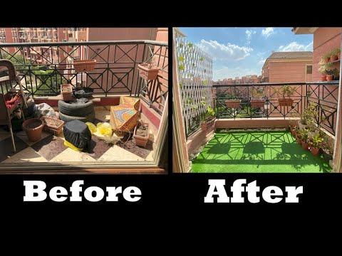 ازاي حولت البلكونة من خرابة لجنينه؟  l My Balcony Makeover