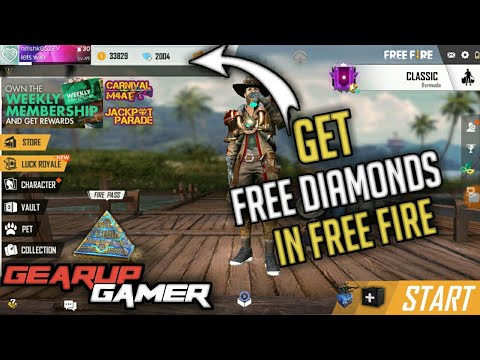 #FREEFIRE HOW TO GET FREE DIAMONDS IN FREE FIRE....#FREEDIAMONDS #INDIA #HINDI #GEARUPGAMER...