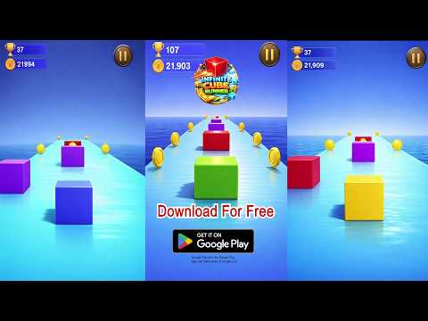 Infinite Cube Runner Game | Official Trailer | Endless Runner Mobile Game (Android)