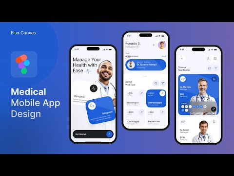 Medical App UI Design in Figma 🏥📱 | Smooth Mobile Prototyping Tutorial for Beginners
