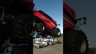 MOST EXPENSIVE HARVESTER IN FS25 ON A BUNCH OF THREE WHEELERS! #farming #farmingsimulator25 #fs25