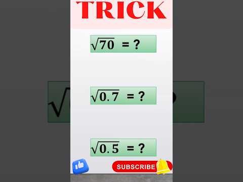 Square Root Nikalne Ki Trick 😀😍🔥🔥 #shorts #short #viralshorts