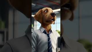 🐶 Dog Intern's First Day Fiasco! 🐕‍🦺🗂️ #DogIntern #OfficeAdventures