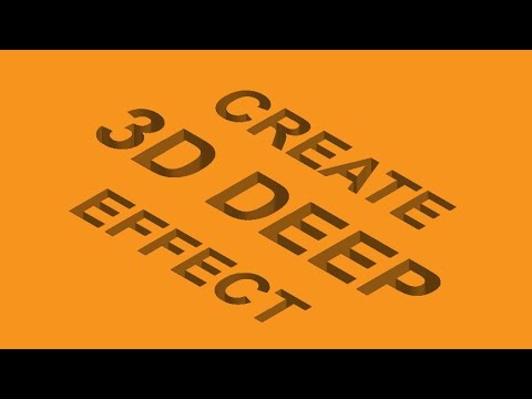 3D Deep Effect in illustrator #graphicdesign #illustration  #gfxmentor