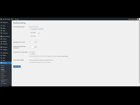 How to set a page as homepage for WordPress