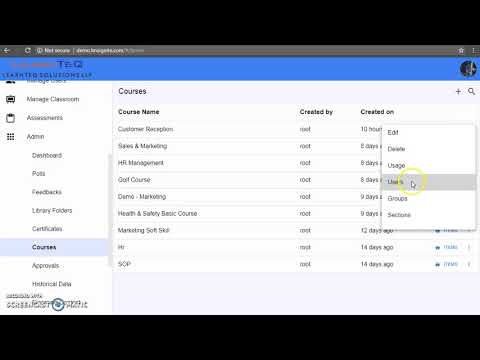 Adding Users to Course