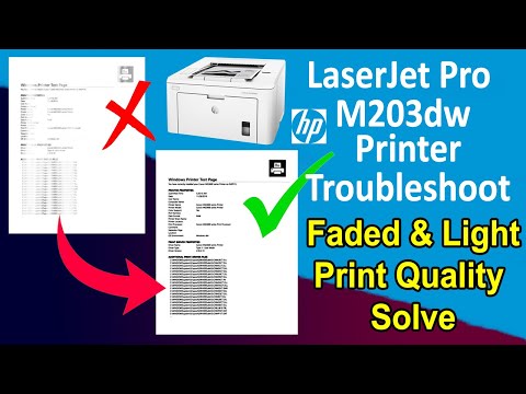 Light Print Solution in HP Laserjet Pro M203dw Printer