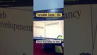 Turnable Cards | CSS Only #htmlcss #css #shorts