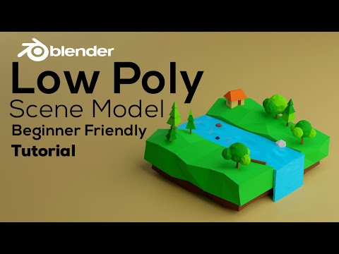 Low Poly Scene Model | Blender Tutorial | GrafiXer Bro