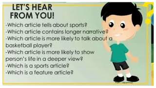 DISTINGUISHING AMONG TYPES OF JOURNALISTIC WRITING
