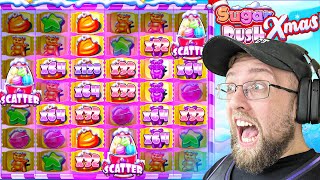 CHRISTMAS TIME ON MY FAVORITE SLOT… HUGE SUGAR RUSH XMAS SESSION!