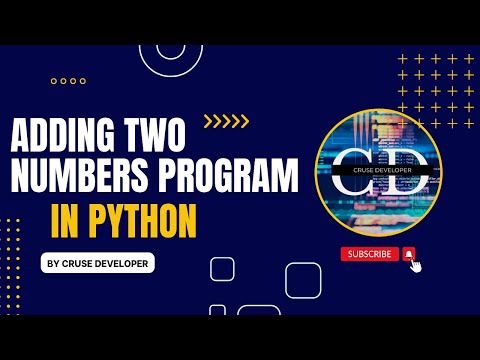 Sum of two numbers program in Python-By CD