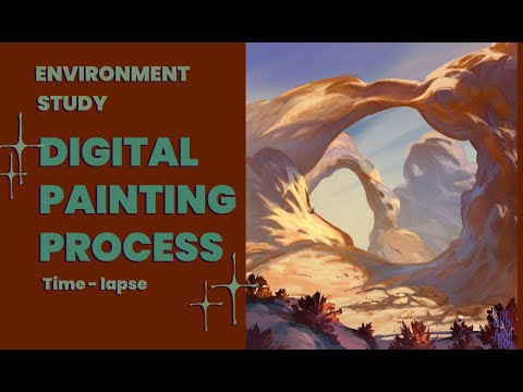 Environment study - Digital painting process time-lapse ✨
