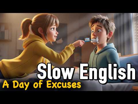 A Day of Excuses: My Crazy Friend Cured My Procrastination | Slow English For Beginners |A1–A2 level