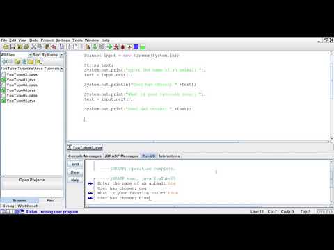 Java 005 - Getting User Input