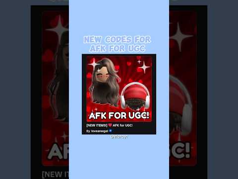 Feb 10 2025 Afk for ugc code 25k points #roblox #freecode #freeugc