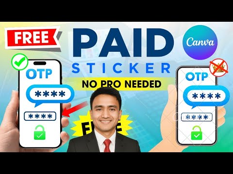Canva Free Trick: Paid Sticker को Free में Recreate करें | Canva Tutorial in Hindi