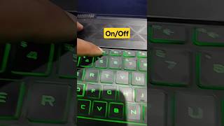 HP Gaming Laptop Backlight Keyboard Lighting On/Off#macnitesh#keyboard#gaming