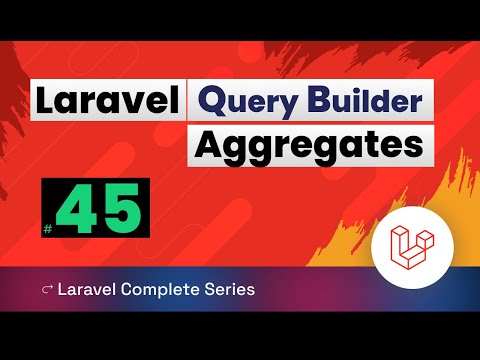 Laravel 10 Tutorial 45 | Query builder - Aggregates in Laravel