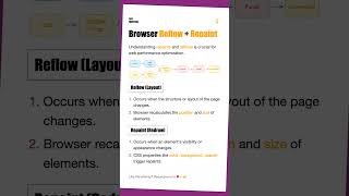 #Browser Reflow and Repaint
