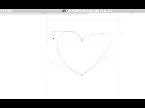 Simple Heart shape: Drawing with Glyphs App