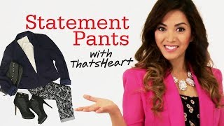 Statement Pants with ThatsHeart - #17Daily