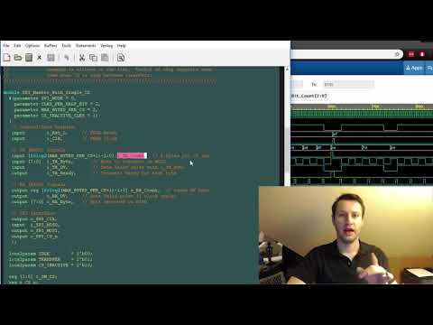 SPI Master with Chip-Select in FPGA, Verilog Code Example