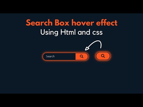 how to create search box design html and css | Awesome search box using only HTML & CSS {2020}
