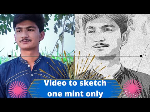 How to convert your video into pencil sketch on mobile 2022 | info tech official