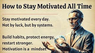 How to Stay Motivated All the Time | Motivational Video 🔥 | Graded Reader ✅ | Improve Your English 