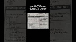BFUHS B.Pharm & M.Pharm Admission 2025 | @StudywithKuljeetKaur #admission2025 #viralshorts #bfuhs