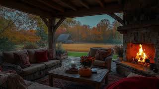 Calm Porch Ambience for Sleep & Study 🌧️ Light Rainfall, Leafy Breeze & Garden Stillness
