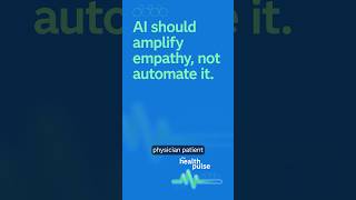 AI should amplify empathy, not automate it.