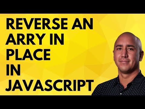 How To Reverse An Array In Place in JavaScript