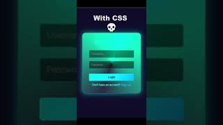 Login Page Before vs After CSS – See the Difference!