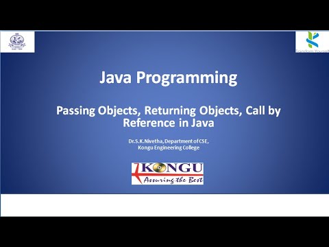 Passing object as argument | Returning Objects | Call by Reference in Java | CS lectures by SKN