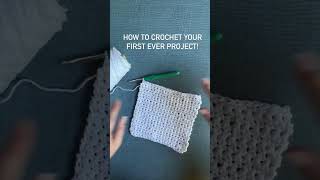 How to Crochet Your First Project 🙌🏻 Full Tutorial on Channel #beginnercrochet